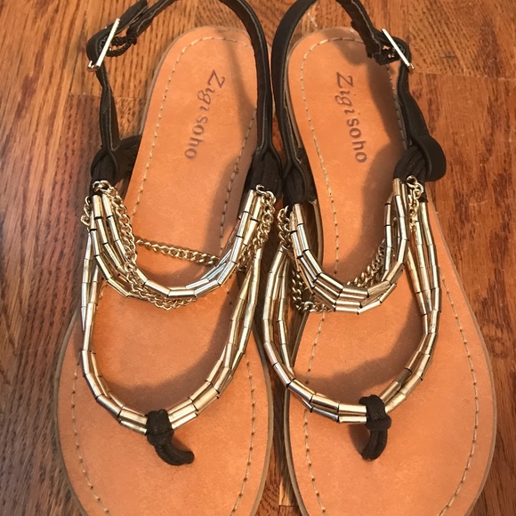 zigi soho black sandals